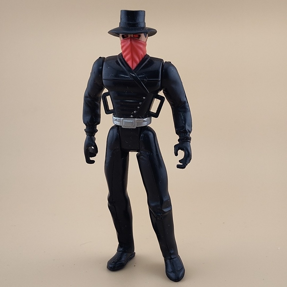 Kenner The Shadow Lightning Draw Shadow Gunslinger Cowboy Action Figure - Black